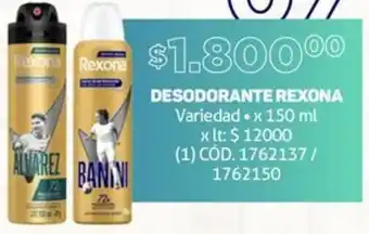 Makro DESODORANTE REXONA x 150ml oferta