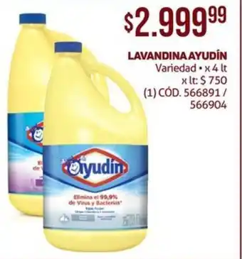 Makro LAVANDINA AYUDÍN Variedad x 4lt oferta