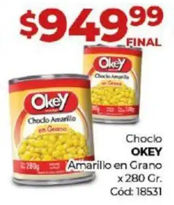 Diarco Choclo OKEY Amarillo en Grano x 280gr oferta