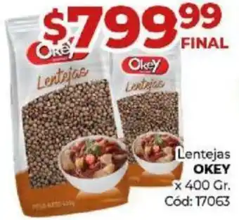 Diarco Lentejas OKEY x 400gr oferta