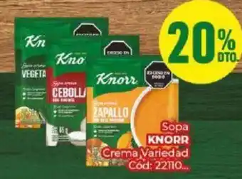 Diarco Sopa KNORR Crema Variedad oferta