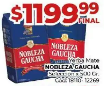 Diarco Yerba Mate NOBLEZA GAUCHA Selección x 500gr oferta