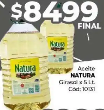 Diarco Aceite NATURA Girasol x 5lt oferta