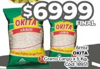 Diarco Arroz OKITA Grano Largo x 5kg oferta