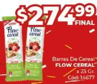 Diarco Barras De Cereal FLOW CEREAL x 23gr oferta