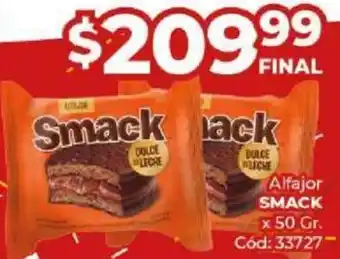 Diarco Alfajor SMACK x 50gr oferta