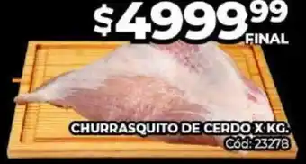 Diarco CHURRASQUITO DE CERDO X KG oferta
