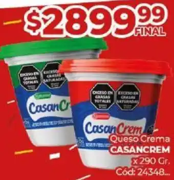 Diarco Queso Crema CASANCREM x 290gr oferta