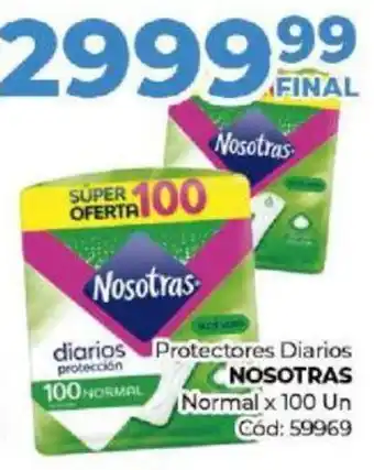 Diarco Protectores Diarios NOSOTRAS Normal x 100 Un oferta
