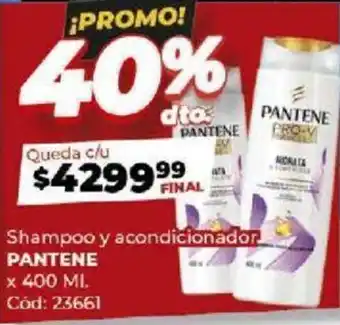 Diarco Shampoo y acondicionador PANTENE x 400ml oferta