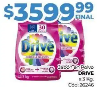 Diarco Jabón en Polvo DRIVE x 3kg oferta