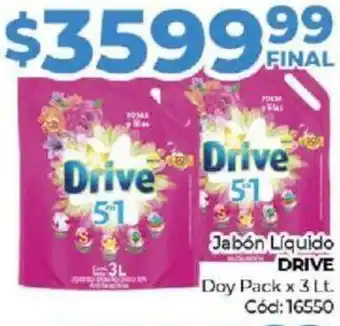 Diarco Jabón Líquido DRIVE Doy Pack x 3lt oferta