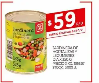 Jardinera De Hortalizas Y Legumbres Dia x 350g