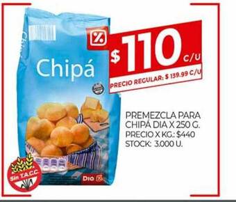 Supermercados DIA Premezcla Para Chipá Dia x 250g oferta