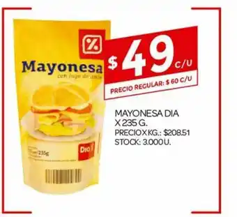 Supermercados DIA Mayonesa Dia x 235 oferta