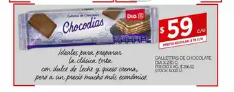 Supermercados DIA Galletitas De Chocolate Dia x 230g oferta