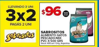 Carrefour Maxi Sabrositos Alimento Gatos Pescado Mix Pvc x 500grs oferta