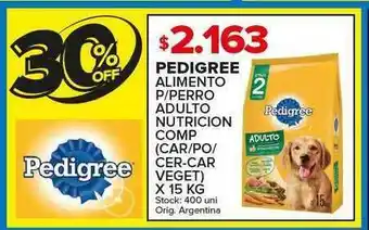 Carrefour Maxi Pedigree Alimento P Perro Adulto Nutricion Comp x 15kg oferta
