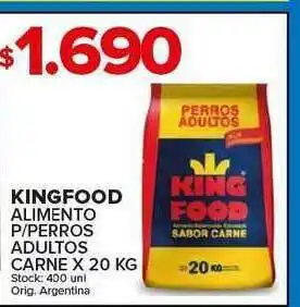 Carrefour Maxi Kingfood Alimento P Perros Adultos Carne x 20kgs oferta
