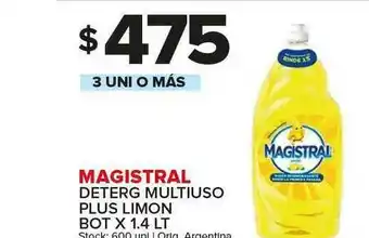 Carrefour Maxi Magistral Deterg Multiuso Plus Limon x 1.4lt oferta