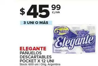 Carrefour Maxi Elegante Pañuelos Descartables Pocket x 120 uni oferta