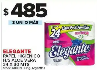 Carrefour Maxi Elegante Papel Hgienico H S Aloe Vera oferta