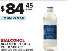 Carrefour Maxi Bialcohol Alcohol Etilico Pet x 500cc oferta