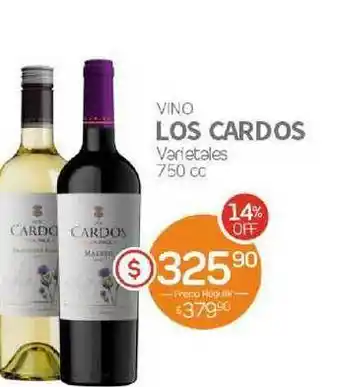 Alvear Vino Los Cardos Varietales 750cc oferta