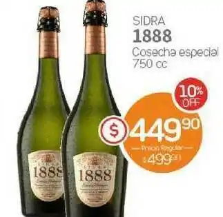 Alvear Sidra 1888 Cosecha Especial 750cc oferta