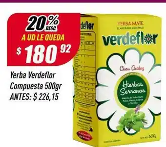Supermercados Comodin Yerba Verdeflor Compuesta x 500gr oferta