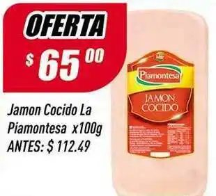 Supermercados Comodin Jamon Cocido La Piamontesa x 100g oferta