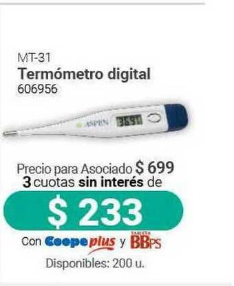 Cooperativa Obrera Mt-31 Termómetro Digital 606956 oferta