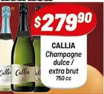 Almacor Callia Champagne Dulce Extra Brut 750cc oferta