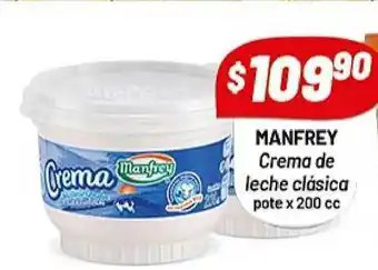 Almacor Manfrey Crema De Leche Clasica x 200cc oferta