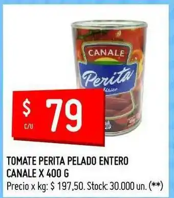 Changomas Tomate Perita Pelado Entero Canale x 400g oferta