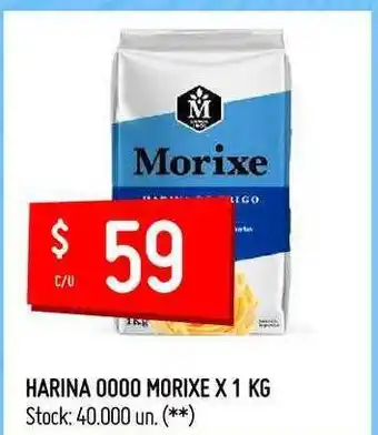 Changomas Harina 0000 Morixe x 1kg oferta
