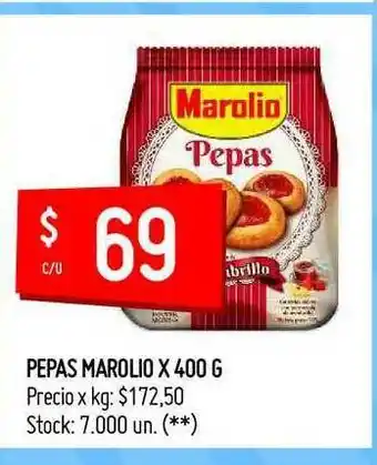 Changomas Pepas Marolio x 400g oferta