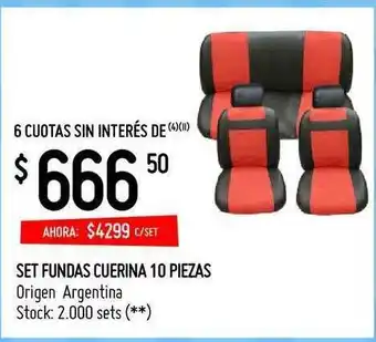 Changomas Set Fundas Cuerina 10 Piezas oferta