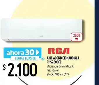 Changomas Aire Acondicionado Rca Rhs2600 Fc oferta