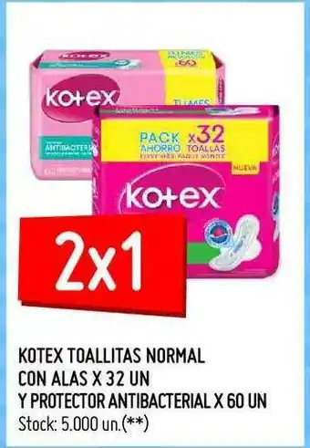 Changomas Kotex Toallitas Normal Con Alas Y Protector Antibacterial oferta