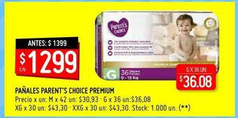 Changomas Pañales Parent's Choice Premium oferta