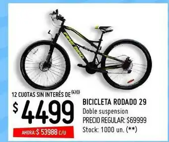 Changomas Bicicleta Rodado 29 Double Suspension oferta