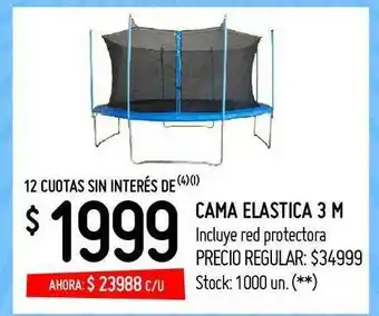 Changomas Cama Elastica 3 M Incluyer Red Protectora oferta