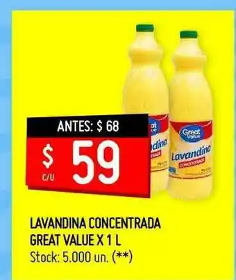 Changomas Lavandina Concentrada Great Value oferta