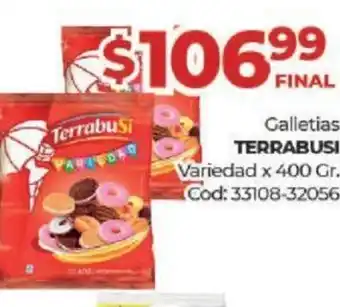 Diarco Terrabusi Galletias Variedad x 400 gr oferta