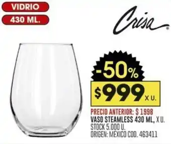 Coto VASO STEAMLESS 430ML oferta