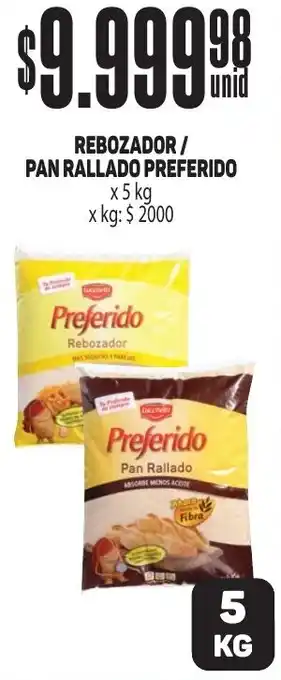 Makro REBOZADOR/ PAN RALLADO PREFERIDO x 5kg oferta