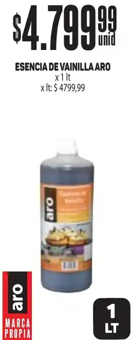 Makro ESENCIA DE VAINILLA ARO x 1lt oferta