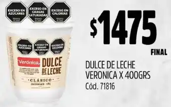 Supermercados Yaguar DULCE DE LECHE VERONICA X 400GR oferta
