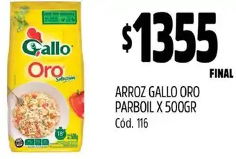 Supermercados Yaguar ARROZ GALLO ORO PARBOIL X 500GR oferta
